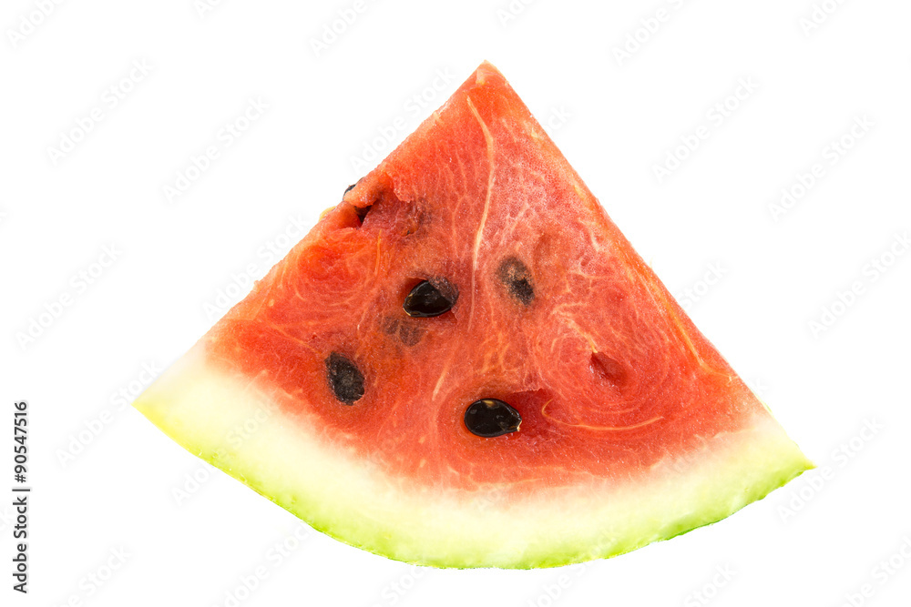 Watermelon slice isolated on a white background