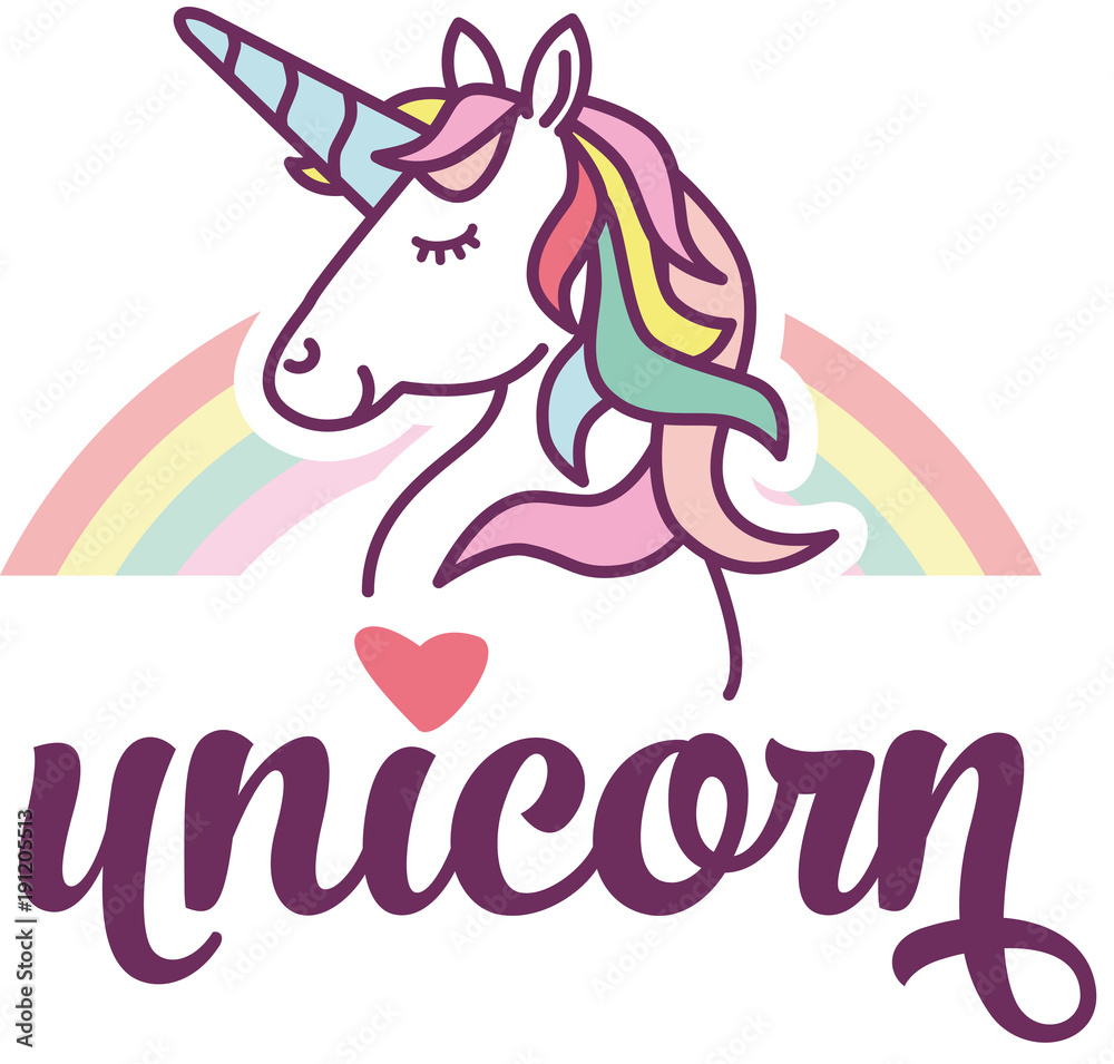 Unicorn Logo Illustration