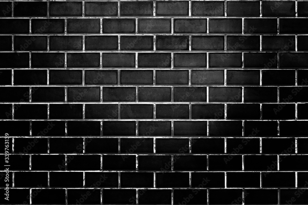 Black brick wall