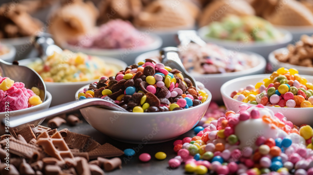 sharing all the best ice cream toppings and anything that would be considered toppings for ice cream. Mix and match any of these ice cream toppings to make sundaes Generative AI