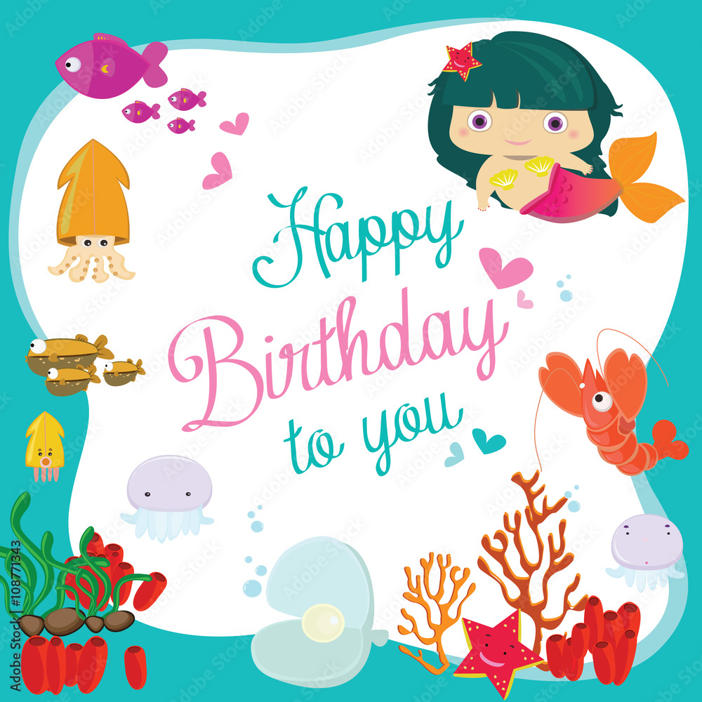 Under The Sea Birthday Card Discounted Offers | www.oceanproperty.co.th