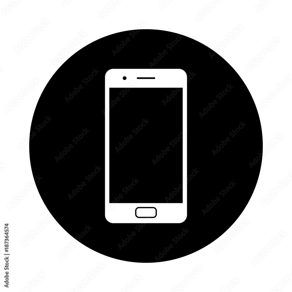 Black Cell Phone Icon