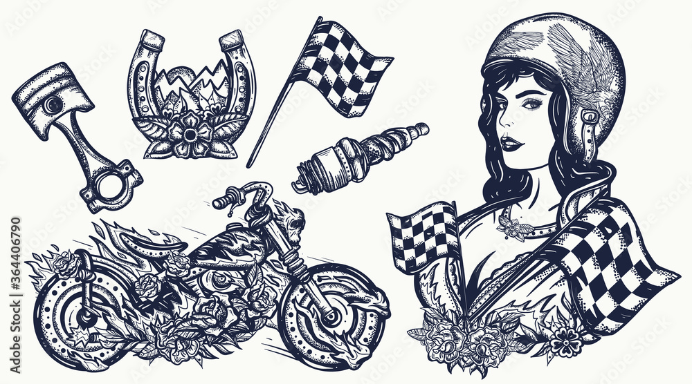 Share more than 84 traditional motorcycle tattoo super hot - in.eteachers