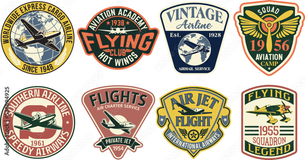 Vintage Airline Logos