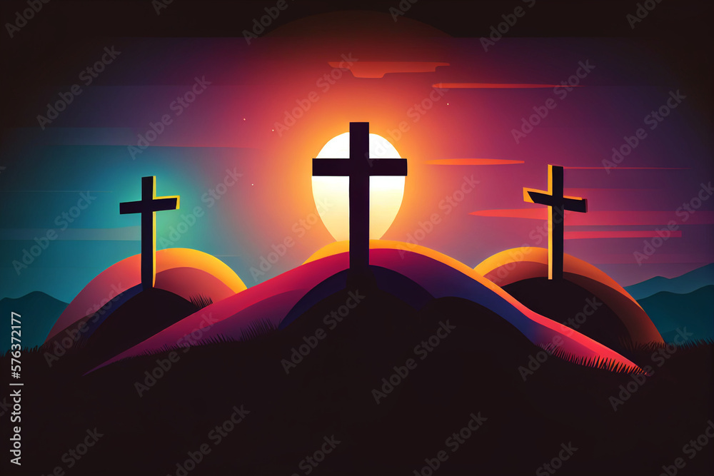 Happy Good Friday, Resurrection Of Jesus Christ,Good Friday Concept ...