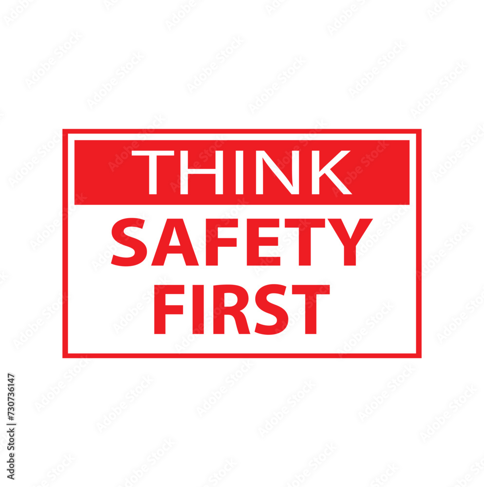 Safety symbols and first signs, work safety, caution work hazards ...