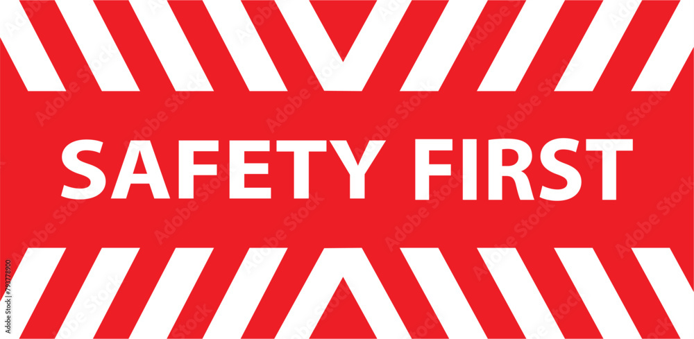 Safety symbols and first signs, work safety, caution work hazards ...