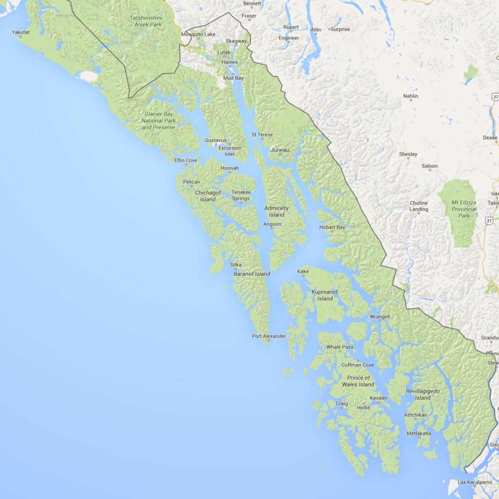 Southeast Alaska Map