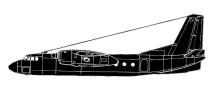 Silhouette image of generic AN24 model; specific model in this crash may look slightly different