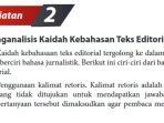 Kunci Jawaban Bahasa Indonesia Kelas 12 Halaman 102, Analisis Kaidah Kebahasaan Teks Editorial