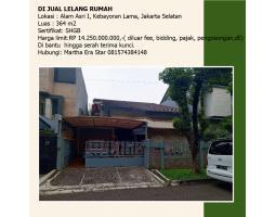 Dijual Rumah murah di Alam Asri 1, Kebayoran Lama - Jakarta Selatan