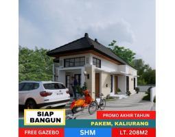 Dijual Rumah Siap Bangun Free Gazebo Minimalis Modern Dengan Halaman Yang Luas - Sleman