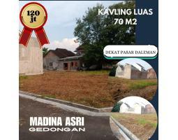 Dijual Tanah Kavling, Luas 70m2, SHM, Lokasi Strategis, Dalam Perumahan, Padat Penduduk, di Baki - Sukoharjo