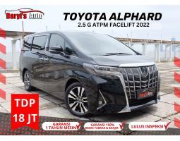 Dijual Mobil Toyota Alphard G ATPM 2.5 New, Model Facelift, TDP 18jt, Tahun 2022, Bisa Tukar Tambah - Jakarta Utara