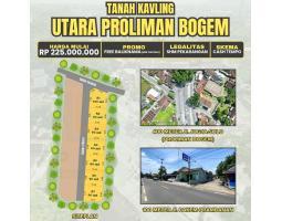 Dijual Tanah, Luas 90m2, SHM, Utara Lampu Merah Proliman Bogem, Jalan Solo Jogja, Kalasan, Sleman - Yogyakarta