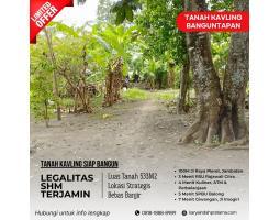 Jual Tanah Luas 533 m2 di Banguntapan Dekat RS Rajawali Citra,Ringroad Giwangan SHM - Bantul