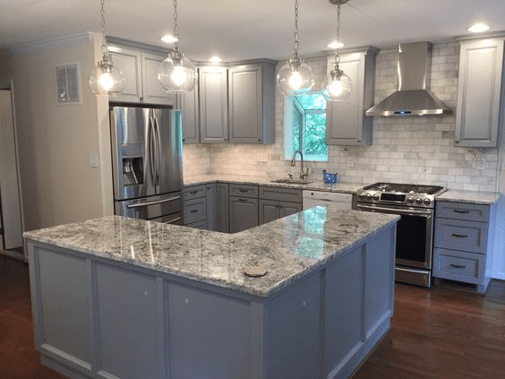 Kitchen granite design White granite kitchen countertop ideas for your home