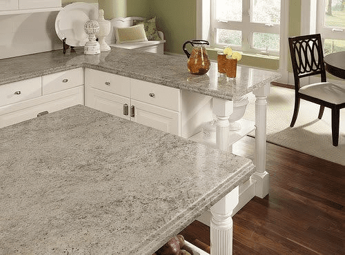 Kitchen granite design White granite kitchen countertop ideas for your home