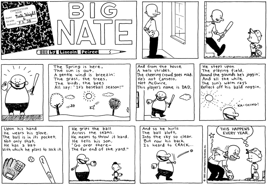 Big Nate Comic Strip for April 04, 1993 