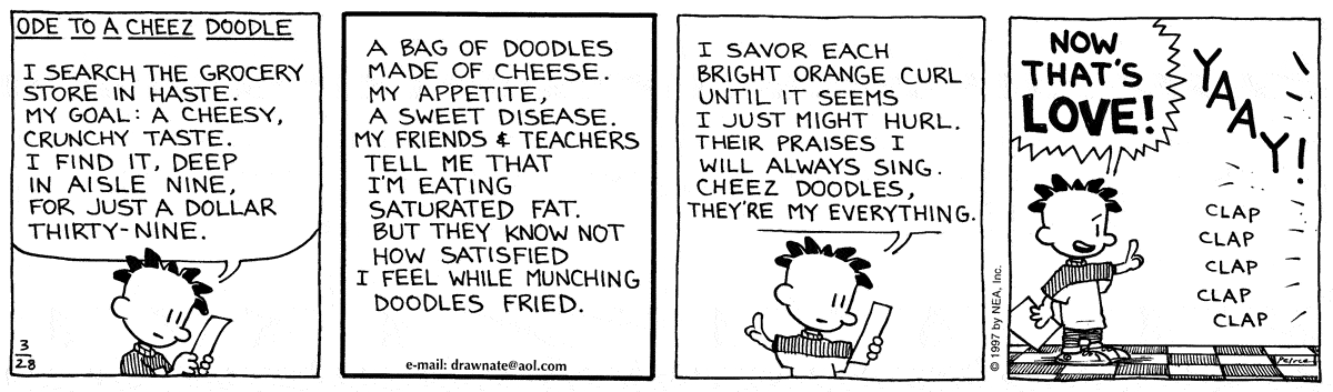 Big Nate Comic Strip for March 28, 1997 