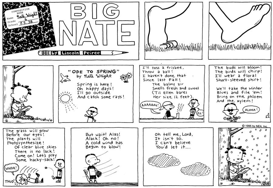 Big Nate Comic Strip for March 26, 1995 