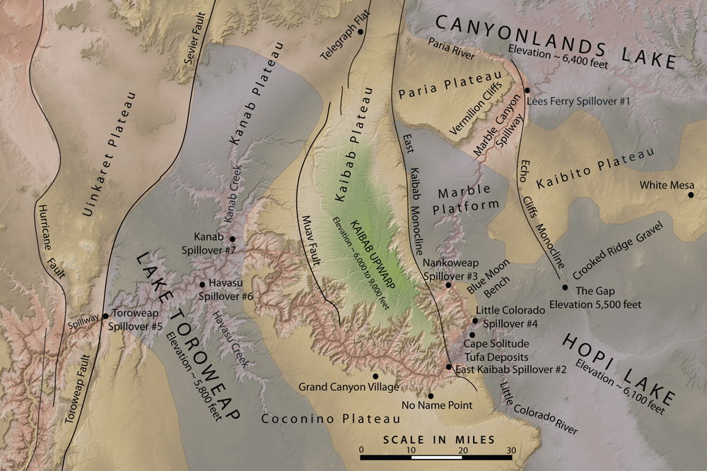 Eastern Grand Canyon Location Map