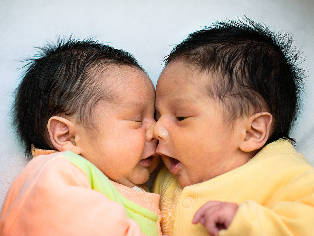 Newborn twins