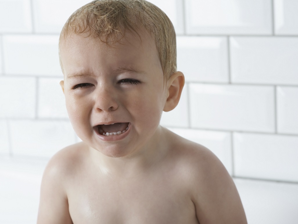 toddler crying