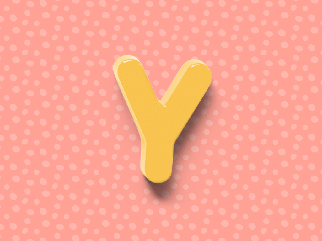 yellow letter y