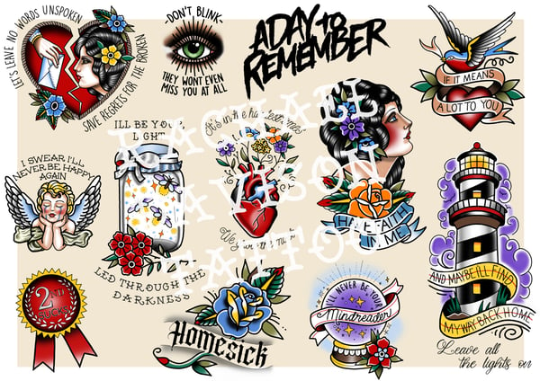 Image of A Day To Remember flash sheet!