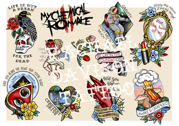 Image of My chemical romance flash sheet part II