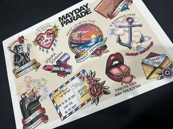 Image of Mayday Parade Flash Sheet