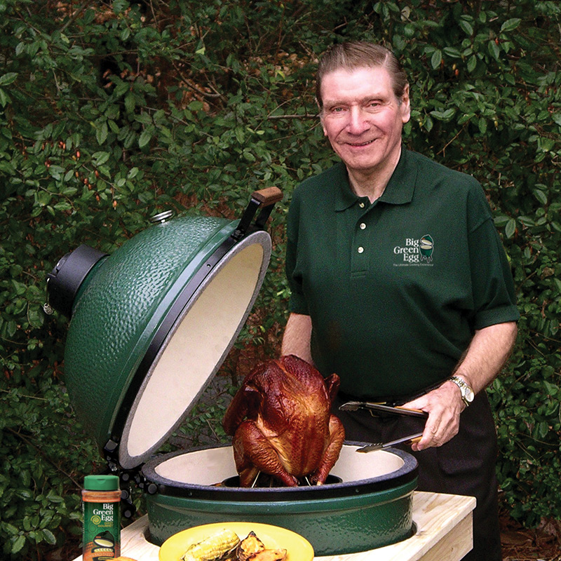 Ed Fisher en Big Green Egg