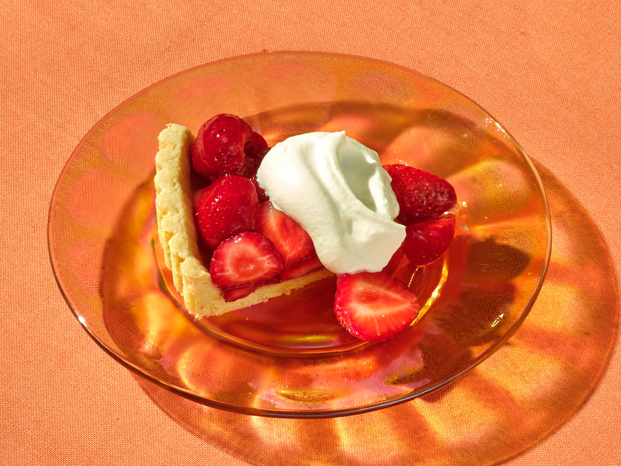 Fresh Strawberry Tart With Almond Crust