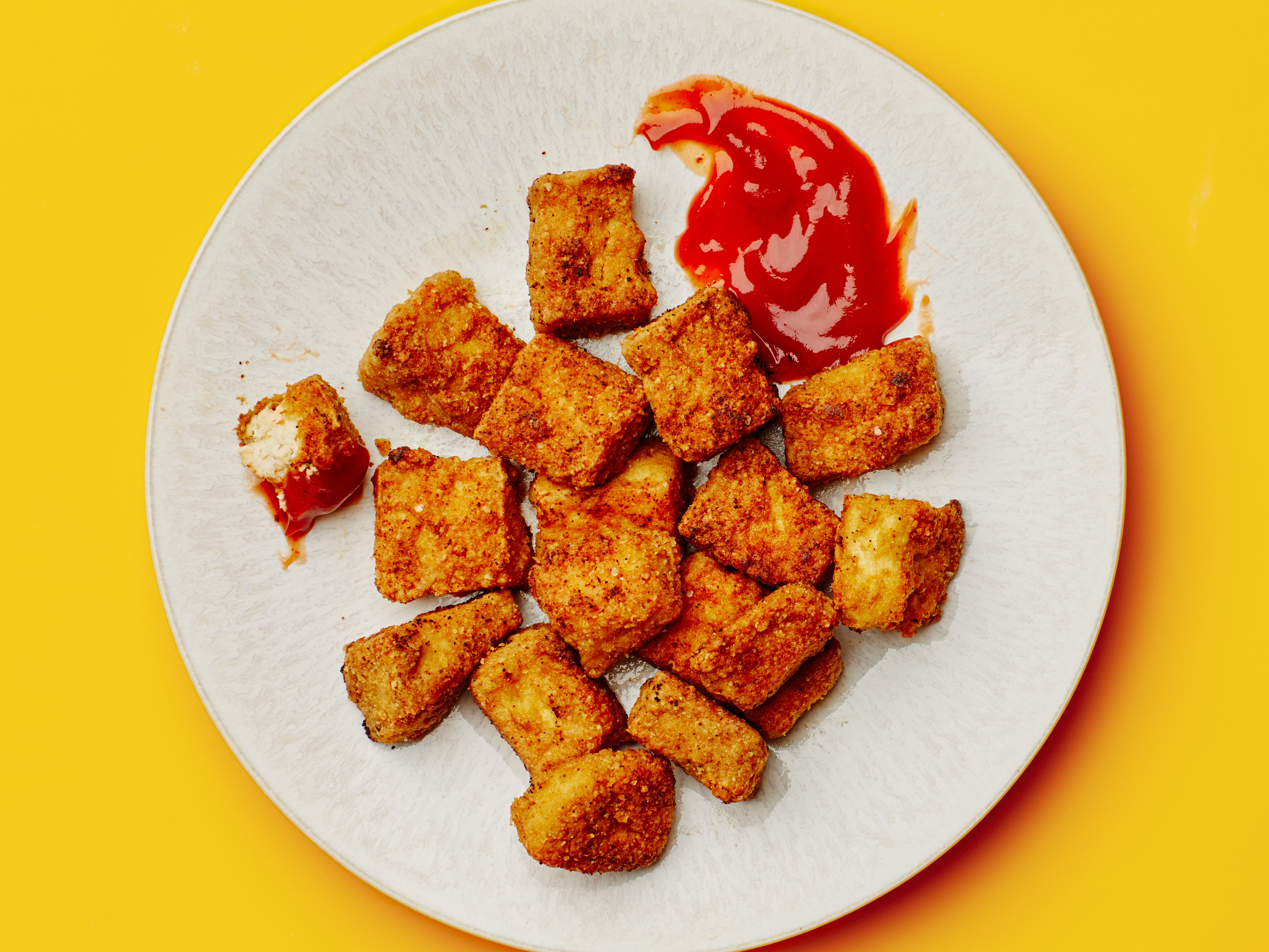 Crispy Baked Tofu Nuggets