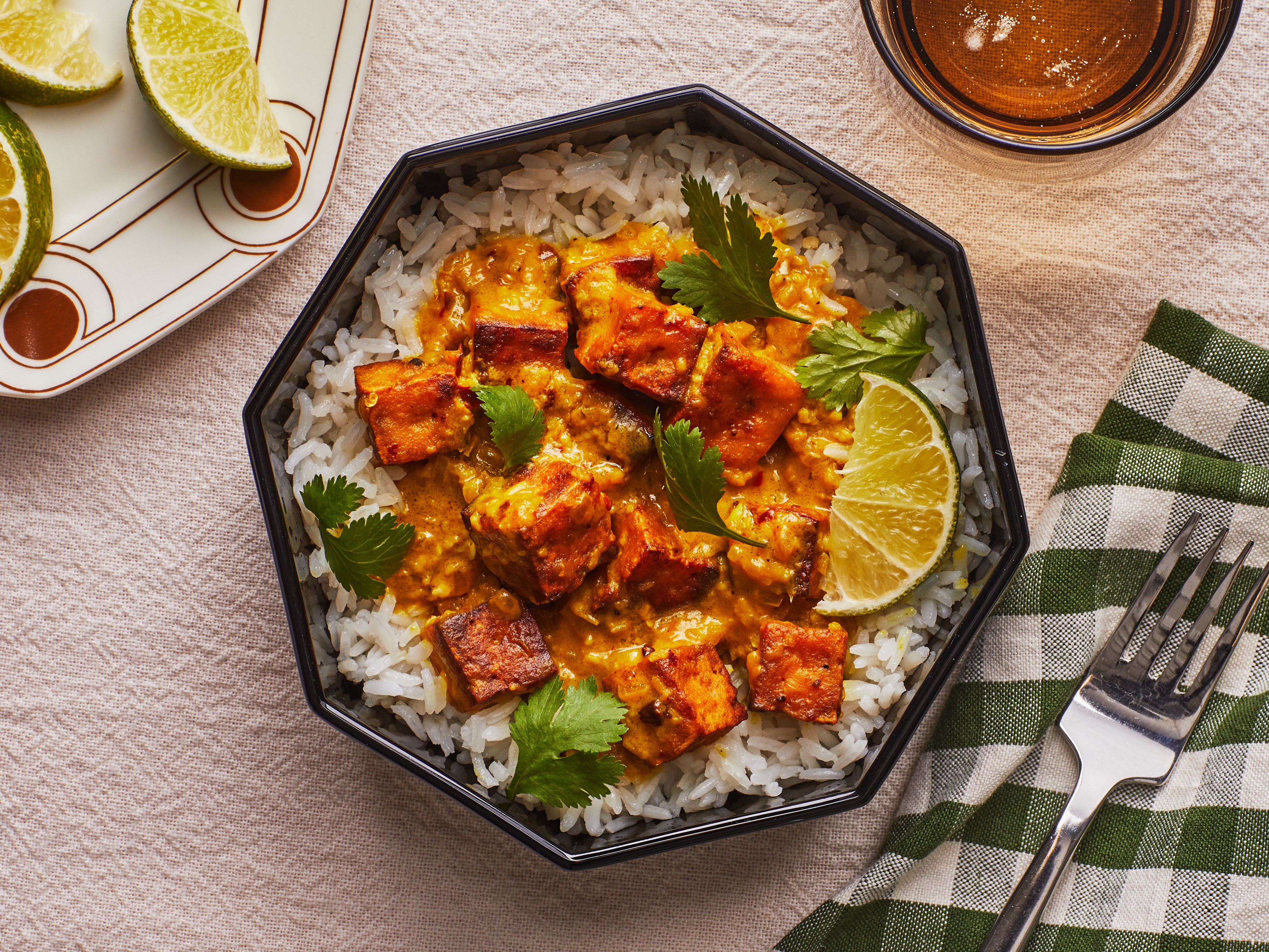 Crispy Tofu With Peanut Sauce