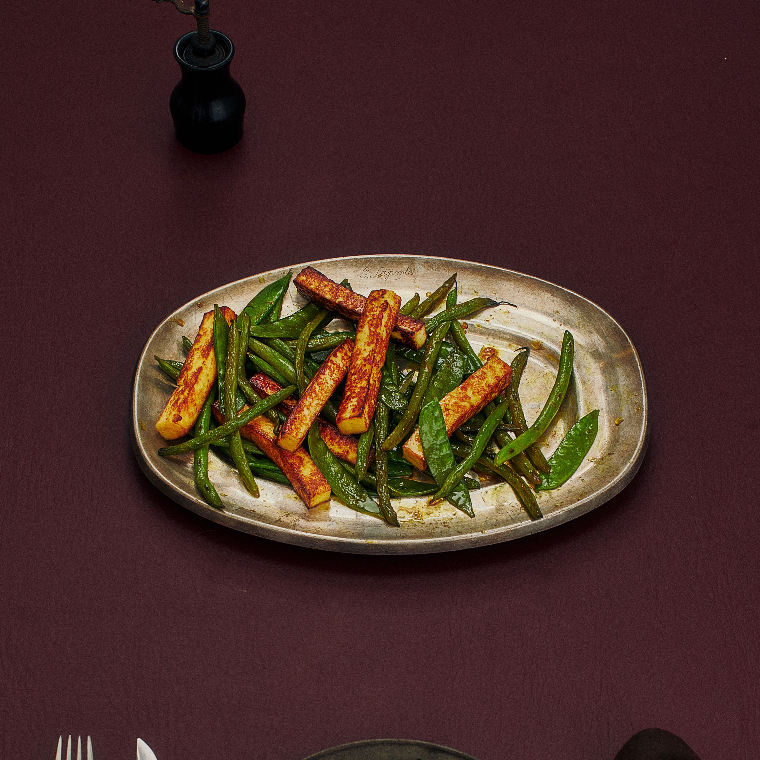 Paneer and Green Bean Stir-Fry