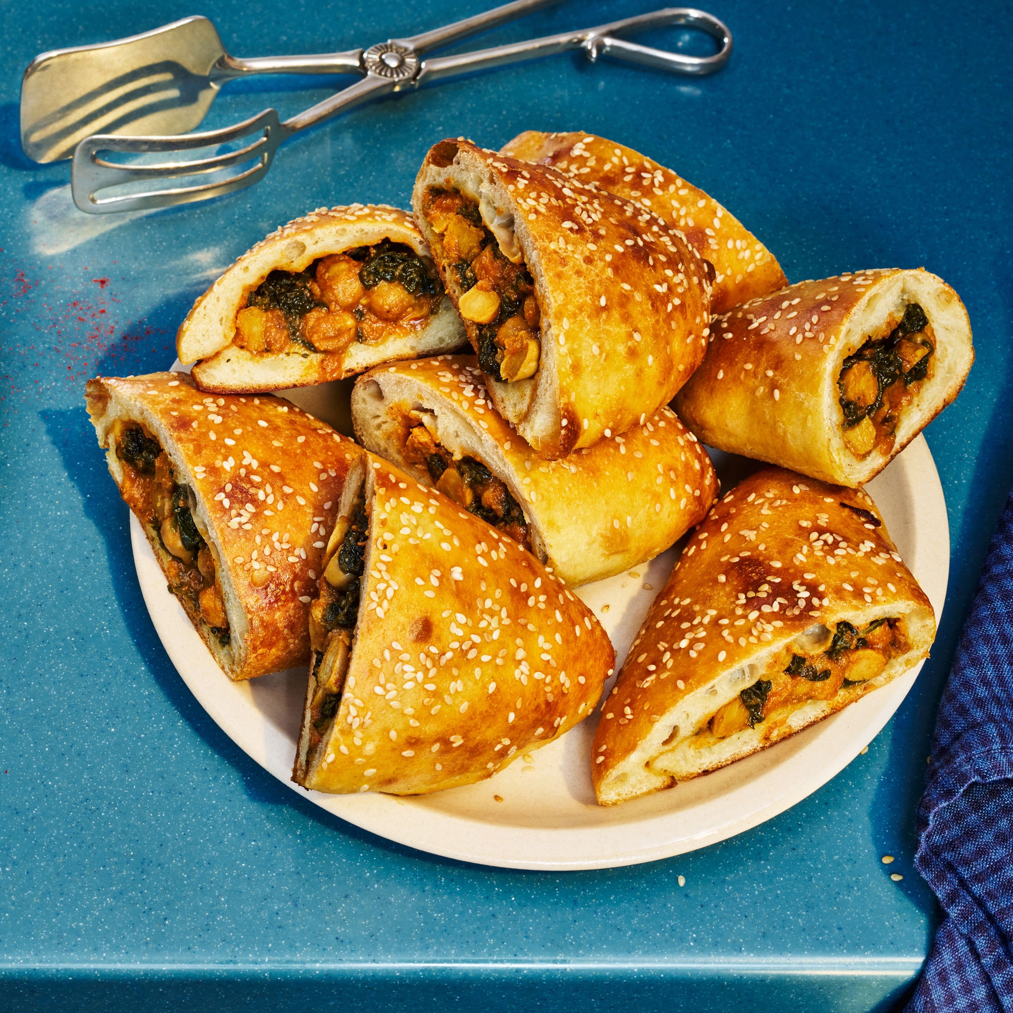 Spiced Chickpea and Spinach Pockets