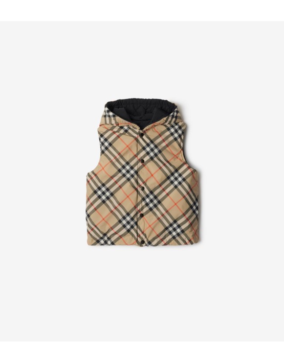 Reversible Check Gilet