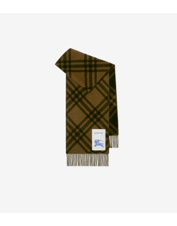 Check Cashmere Scarf