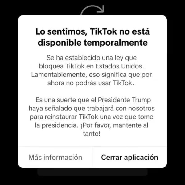 Estados Unidos suspende el acceso a la aplicación de Tik Tok