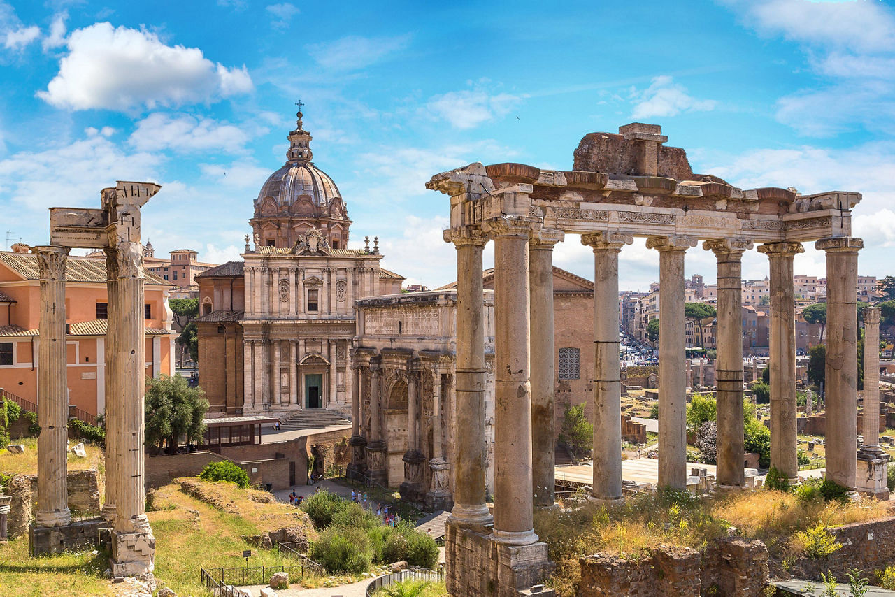 The Roman Forum in Rome, Italy