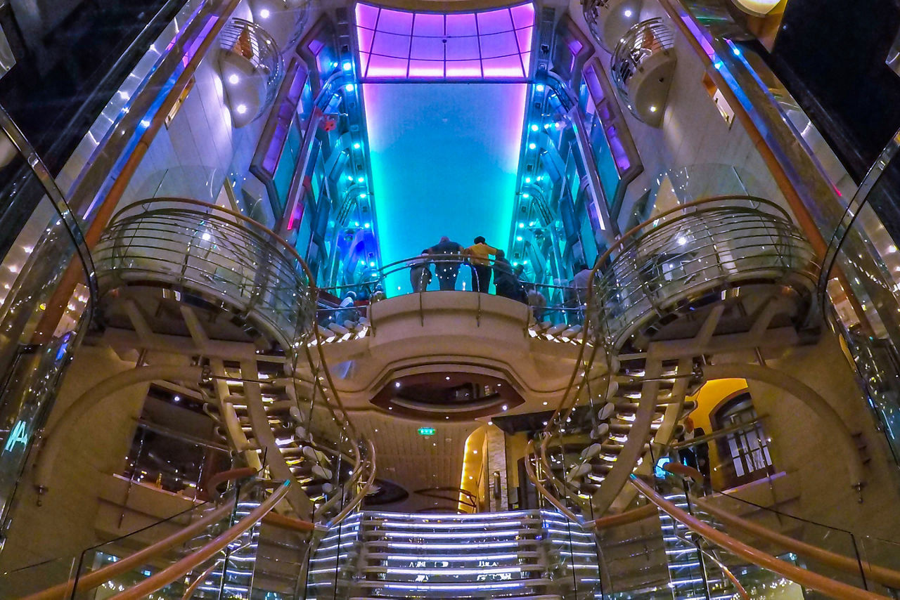 Explorer of the Seas Elevator Night Time