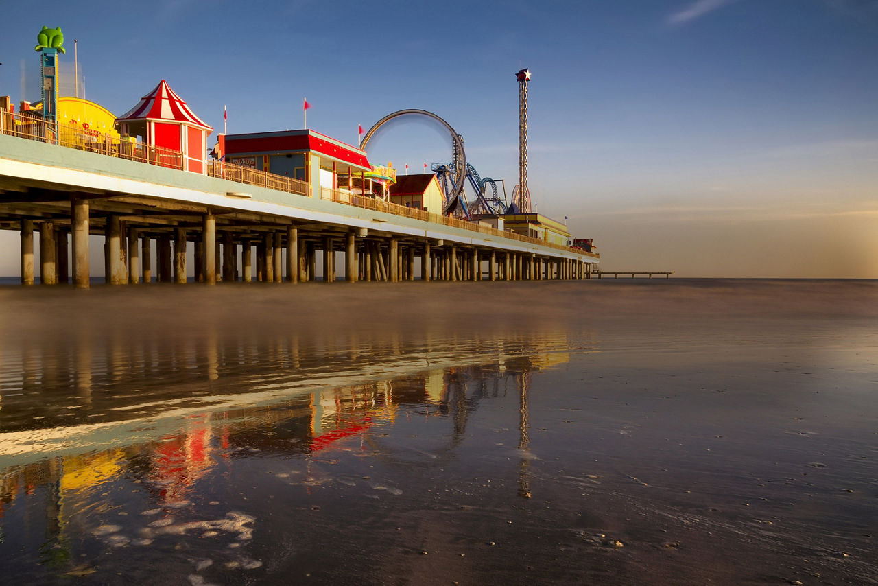 Texas Galveston Carnival Pier