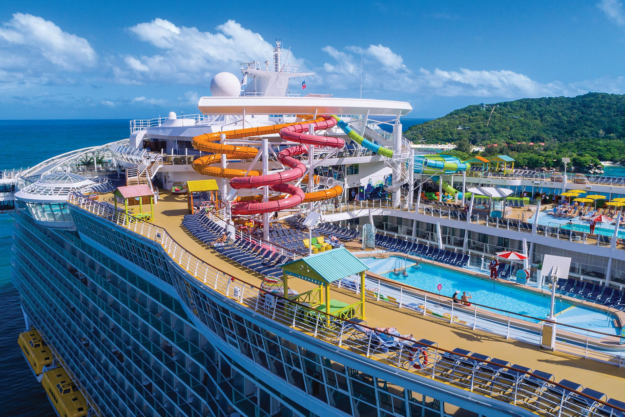 Oasis of the Seas Pool Deck Labadee Haiti 