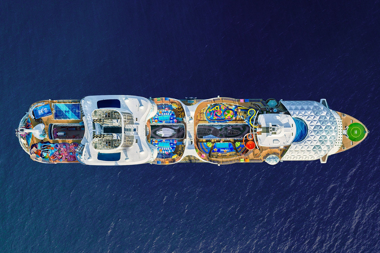 Wonder of the Seas Aerial 