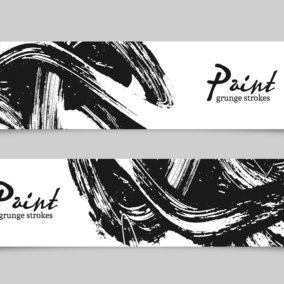 Paint Brush Banners