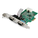 StarTech PCI Express RS232 to 2 Serial DB9 Port Adapter Card