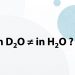 Solvent Isotope Effect