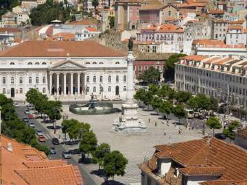 Rossio Square in Lisbon (Portugal) online puzzle